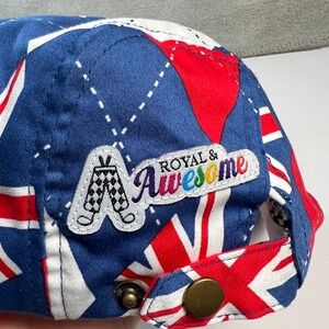 Royal & Awesome Cap Mens Regular Fit Shooting Pars Flat Hat Union Jack Argyle